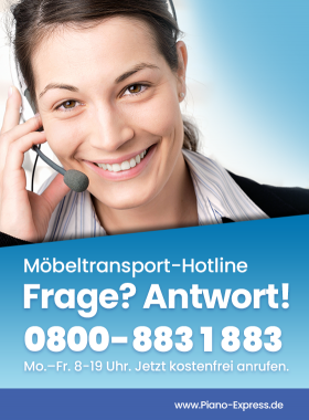 Möbeltransport Hotline Piano-Express Tel.: 0800-8831883