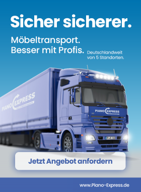 Sicher sicherer. B2B und B2C Möbeltransport. Besser mit Profis. Jetzt Angebot anfordern